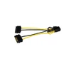 Image de StarTech.com Câble adaptateur d'alimentation SATA vers carte vidéo PCI Express 8 broches