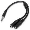 Image de StarTech.com Câble répartiteur / dédoubleur stéréo slim Jack 3.5 mm M/F