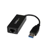 Image de StarTech.com Adaptateur réseau Gigabit Ethernet Noir (USB 3.0)