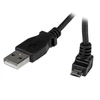 Image de StarTech.com Câble USB 2.0 A mâle / micro USB B mâle coudé 90° vers le haut - 2 m - Noir
