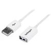 Image de StarTech.com Câble d'extension USB 2.0 Type A-A - M/F - 3 m - Blanc