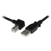 Image de StarTech.com Câble USB 2.0 Type-A vers Type-B coudé à Gauche M/M pour imprimante - 1 m - Noir