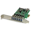 Image de StarTech.com Carte contrôleur PCIe à 7 ports USB 3.0 - 6 externes 1 interne - avec alimentation SATA