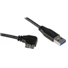 Image de StarTech.com Câble USB-A 3.0 vers micro USB-B 3.0 à angle droit - M/M - 0.5 m - Noir