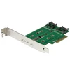 Image de StarTech.com Carte contrôleur PCI-Express 4x (2x M.2 SATA III + 1x M.2 PCI-e NVMe)