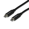 Image de StarTech.com Câble USB-C vers USB-C avec Power Delivery 5A de 2 m - USB 2.0 - Noir