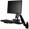 Image de StarTech.com Support de bureau debout mural pour écran, clavier et souris - Noir