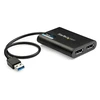 Image de StarTech.com Adaptateur USB 3.0 vers double DisplayPort 4K 60 Hz
