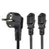 Image de StarTech.com Cordon d'alimentation PC en Y de 2 m avec prise Schuko vers C13, 10A 250V, 18AWG