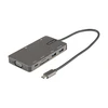 Image de StarTech.com Adaptateur multiport USB-C vers HDMI 4K 30 Hz ou VGA, Hub 3 ports USB 3.0, RJ45, SD/microSD et Power Delivery 100W