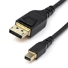 Image de StarTech.com Câble Mini DisplayPort mâle / DisplayPort 1.4 mâle 8K 60Hz ou 4K 120Hz (2 m)