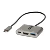 Image de StarTech.com Hub USB-C vers 4K 60Hz HDMI + 2 ports USB (1 x USB Type A + 1 x USB Type C) avec Power Delivery 100 W