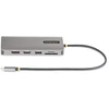 Image de StarTech.com Adaptateur multiport AV USB-C avec Display Port et HDMI 4K - Hub USB 4 ports, Lecteur de carte SD et PD