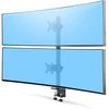 Image de StarTech.com Support de bureau articulé pour 2 écrans LCD empilés verticalement jusqu'à 49" (32/9)