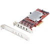 Image de StarTech.com Carte Contrôleur PCI Express vers 4 ports USB-C 3.1 Support bas profil installé
