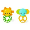 Image de Set de 2 hochets lion et élephant