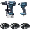 Image de Pack perceuse ddf458 + visseuse à chocs dtd152 18v 5ah 1 coffret(s) pack perceuse ddf458 + visseuse à chocs dtd152 18v 5ah - makita