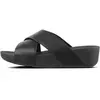 Image de Sandales cuir femme FitFlop Lulu Cross Slide Noir 40 K04-001