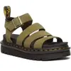 Image de Sandales compensées femme Dr Martens Blaire Tumbled Vert 40 31735357