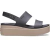Image de Sandales femme Crocs brooklyn low wedge Noir 41/42 206453-07H