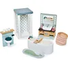 Image de Mobilier pour poupée Salle de bain en bois
