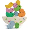 Image de Jeu d'équilibre bébés oiseaux en bois