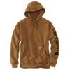 Image de Sweat-shirt logo 2xl 300 - 400 g entre 1 et 3 polyester / coton marron sweat 1 pièce(s) sweat-shirt marron t2xl - carhartt