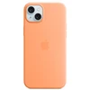 Image de Apple Silicone Case with MagSafe Sorbet à l'Orange Apple iPhone 15 Plus