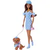 Image de Poupée Barbie Twinning Looks Chien Pois Bleu