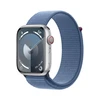 Image de Apple Watch Series 9 GPS + Cellular Aluminium Argent Boucle Sport Bleu 45 mm