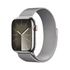 Image de Apple Watch Series 9 GPS + Cellular Acier Inoxydable Argent Bracelet Milanais 45 mm