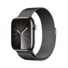 Image de Apple Watch Series 9 GPS + Cellular Acier Inoxydable Graphite Bracelet Milanais 45 mm