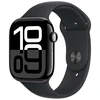 Image de Apple Watch Series 10 GPS 46 mm Aluminium Noir de Jais Bracelet Sport Noir S/M