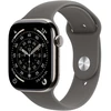 Image de Apple Watch Series 11 GPS + Cellular 42 mm Titane Naturel Bracelet Sport Gris minéral M/L