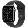 Image de Apple Watch Series 11 GPS + Cellular 42 mm Titane Ardoise Bracelet Sport Noir M/L
