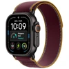 Image de Apple Watch Ultra 4 GPS + Cellular 49 mm Titane noir Boucle Trail Bordeaux S/M