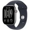 Image de Apple Watch Series 12 GPS 46 mm Aluminium Gris sidéral Bracelet Sport Bleu marine S/M