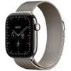 Image de Apple Watch Series 12 GPS + Cellular 42 mm Titane Naturel Bracelet Milanais Naturel