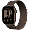 Image de Apple Watch Series 12 GPS + Cellular 42 mm Aluminium Bronze sombre Bracelet Milanais Bronze sombre