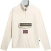 Image de Polaire à fermeture demi-zippée Napapijri Burgee Blanc 3XL NP0A4HMZ-NS5