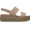 Image de Sandales femme Crocs Brooklyn Low Wedge Marron 37/38 206453-2EL