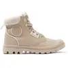 Image de Baskets femme Palladium Pampa Hi Snow Warm Beige 36 94380-235-M