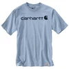 Image de T-shirt manches courtes col tricot 200 - 300 g m bleu coton t-shirt 0 1 pièce(s) t-shirt manches courtes bleu clair tm - carhartt