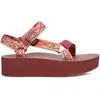 Image de Sandales plate femme Teva Universal Sunscape Rouge 42 1166812-WTRL-51