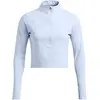 Image de Sweatshirt 1/2 zip en maille femme Under Armour Launch Elite 1386338-464 Bleu XL