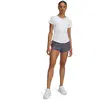 Image de Short femme Under Armour Fly-By 1382438-027 Gris L