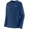 Image de T-shirt manches longues imprimé Patagonia Cap Cool 44585-HHCL Bleu XS