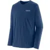 Image de T-shirt manches longues imprimé Patagonia Cap Cool Bleu XS 44585-HHCL