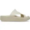 Image de Tongs compensées femme Crocs Getaway Platform Toe Loop Beige 38/39 210834-0LH