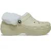 Image de Sabots femme Crocs Classic Platform Fuzz Lined Beige 36/37 212854-2Y2